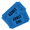 Image of some admissions tickets