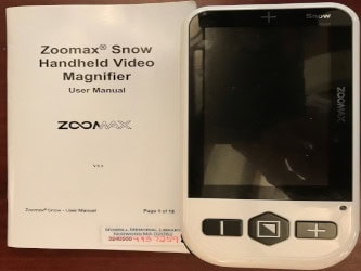 Zoomax Snow Handheld Video Magnifier