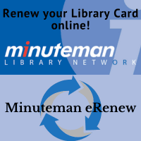 image of library card and renew symbol