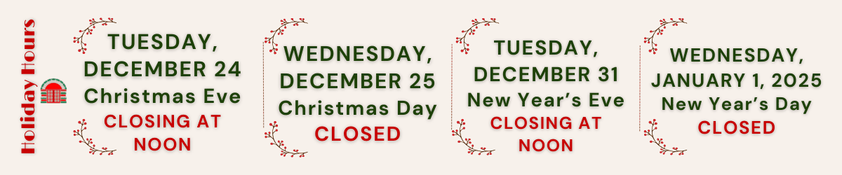 2024 Holiday Closures image