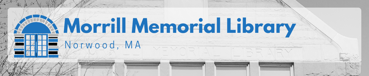 Morrill Memorial Library banner image and Homepage link